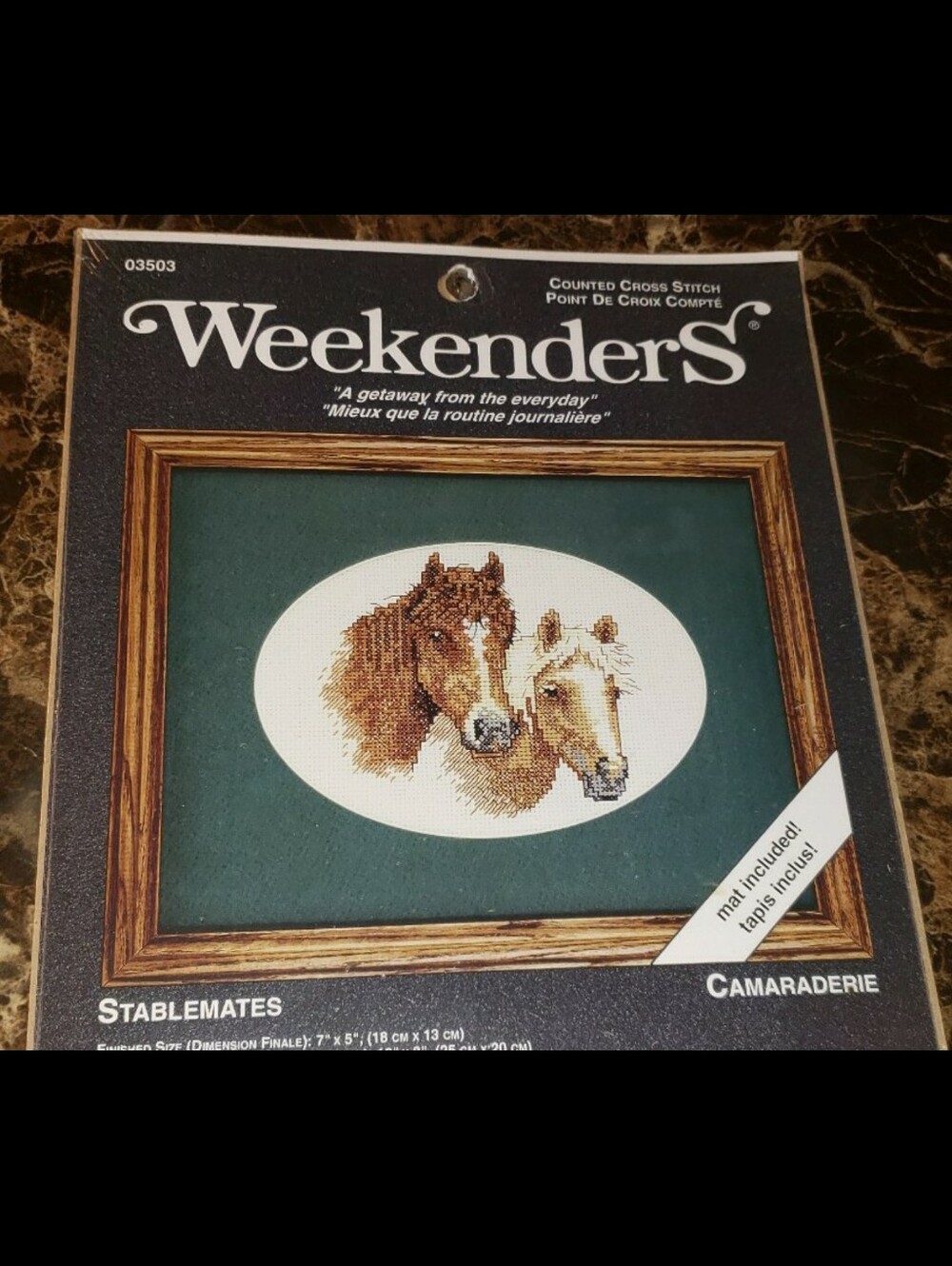 Giordano Weekenders "Camaraderie" Counted Cross-Stitch Kit 03503